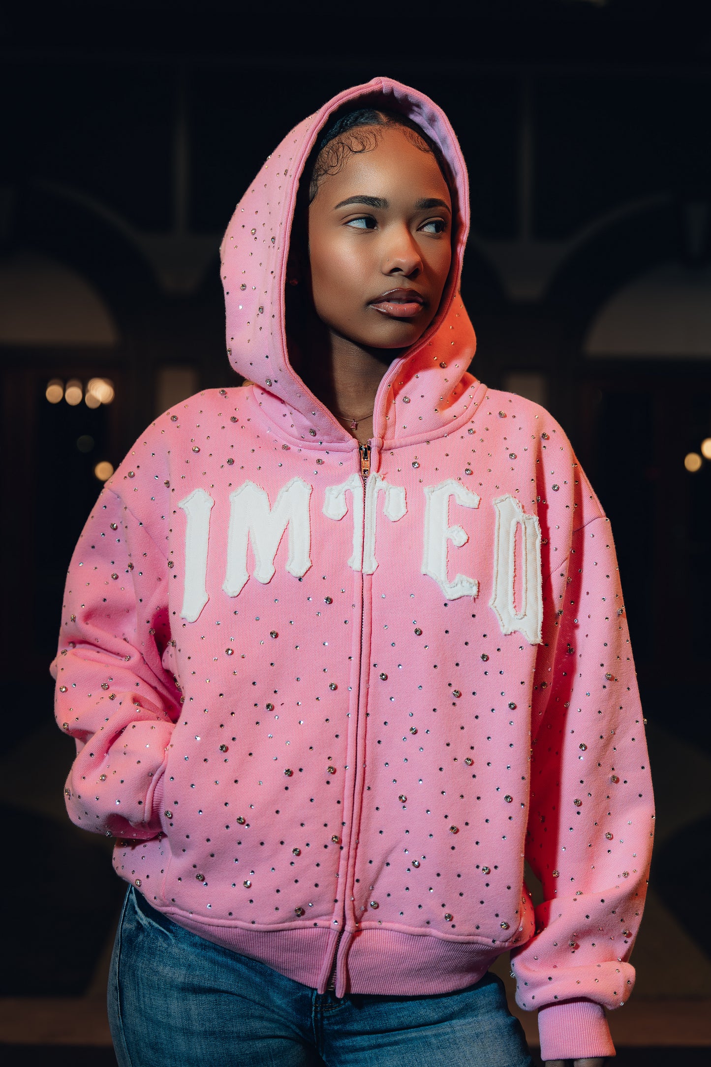 Pink StarBurst Hoodie